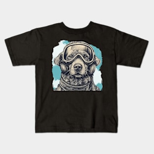 Aviator dog Kids T-Shirt